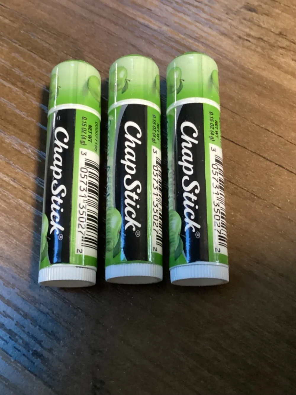 ChapStick Vacation Getaway Pack Lip Balm and 3 Green Apple Lip Balm Bundle NEW